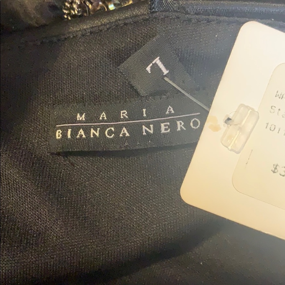 Maria Bianca Nero strapless silk bubble mini dress size L - Picture 6 of 6
